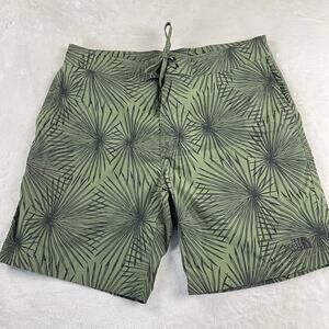 The North Face Men's Temescal Board Shorts Green Swimsuit swim Trunks Sz 32